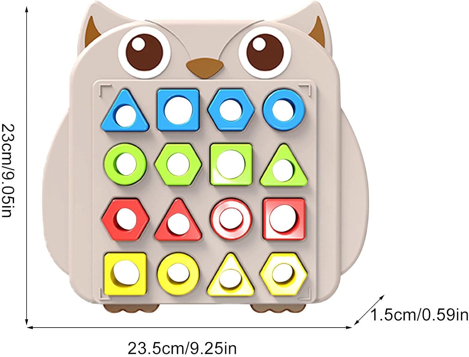 Fun Owl Pairing Shapes with Pattern Cards Two Players Challenge - 104 - Default Title - Odeez | Educational Toys Pakistan
