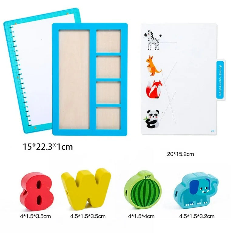 Early Education 3in1 Digital Link Wooden Animal Theme - 059