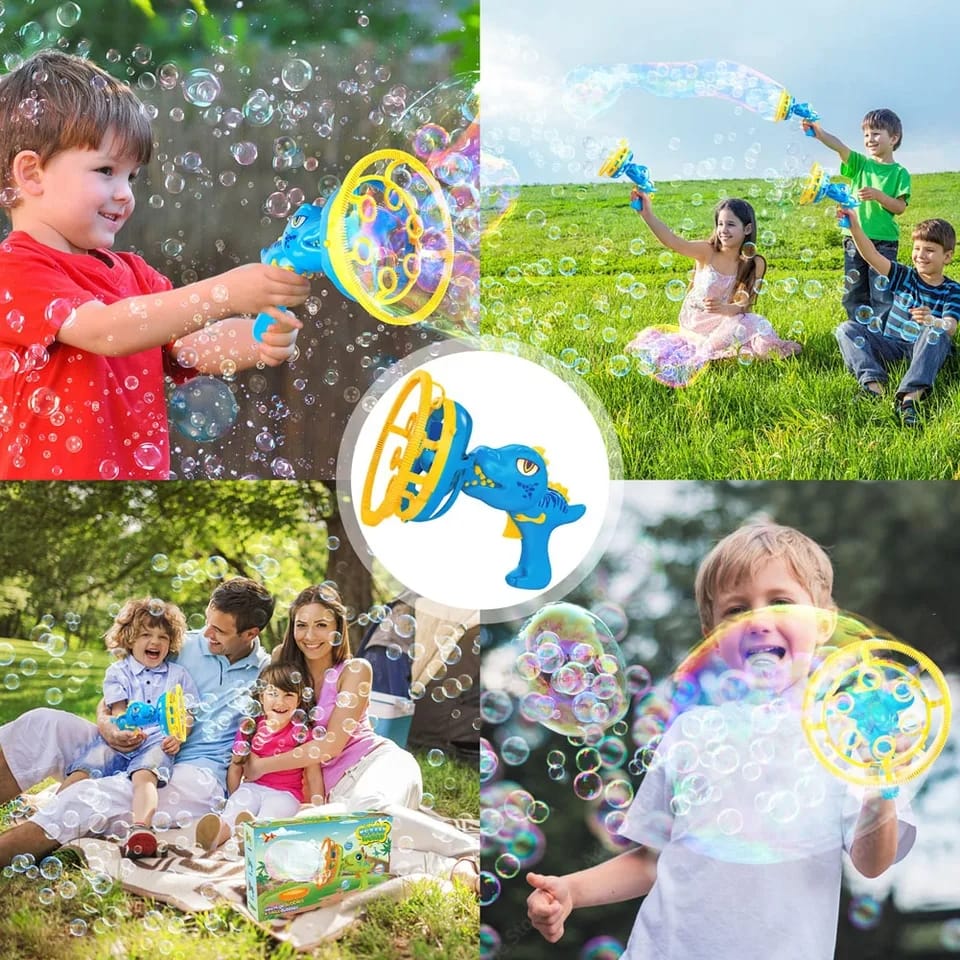 Dinosaur Bubble Blowing Water Gun - 014 - Default Title - Odeez | Educational Toys Pakistan