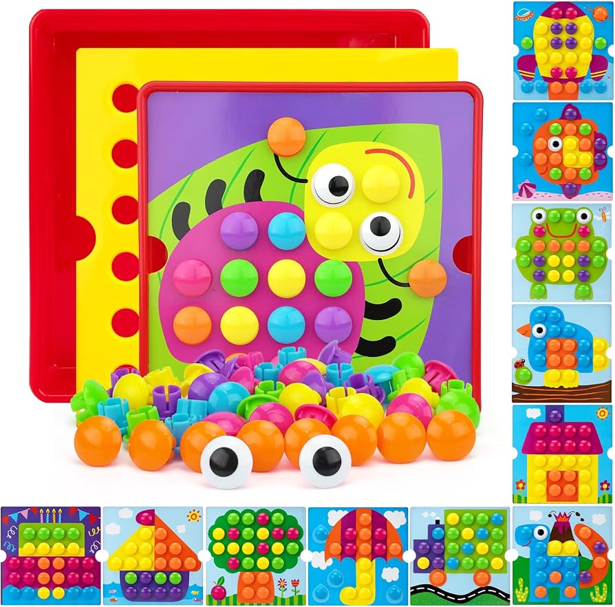 Button Idea Creative Color Matching Educational Toy