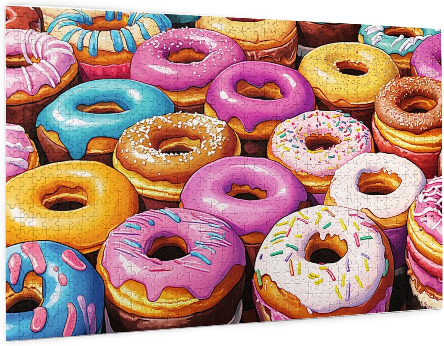 Colorful Donuts 100 pieces Jigsaw Puzzle for Adults - 589