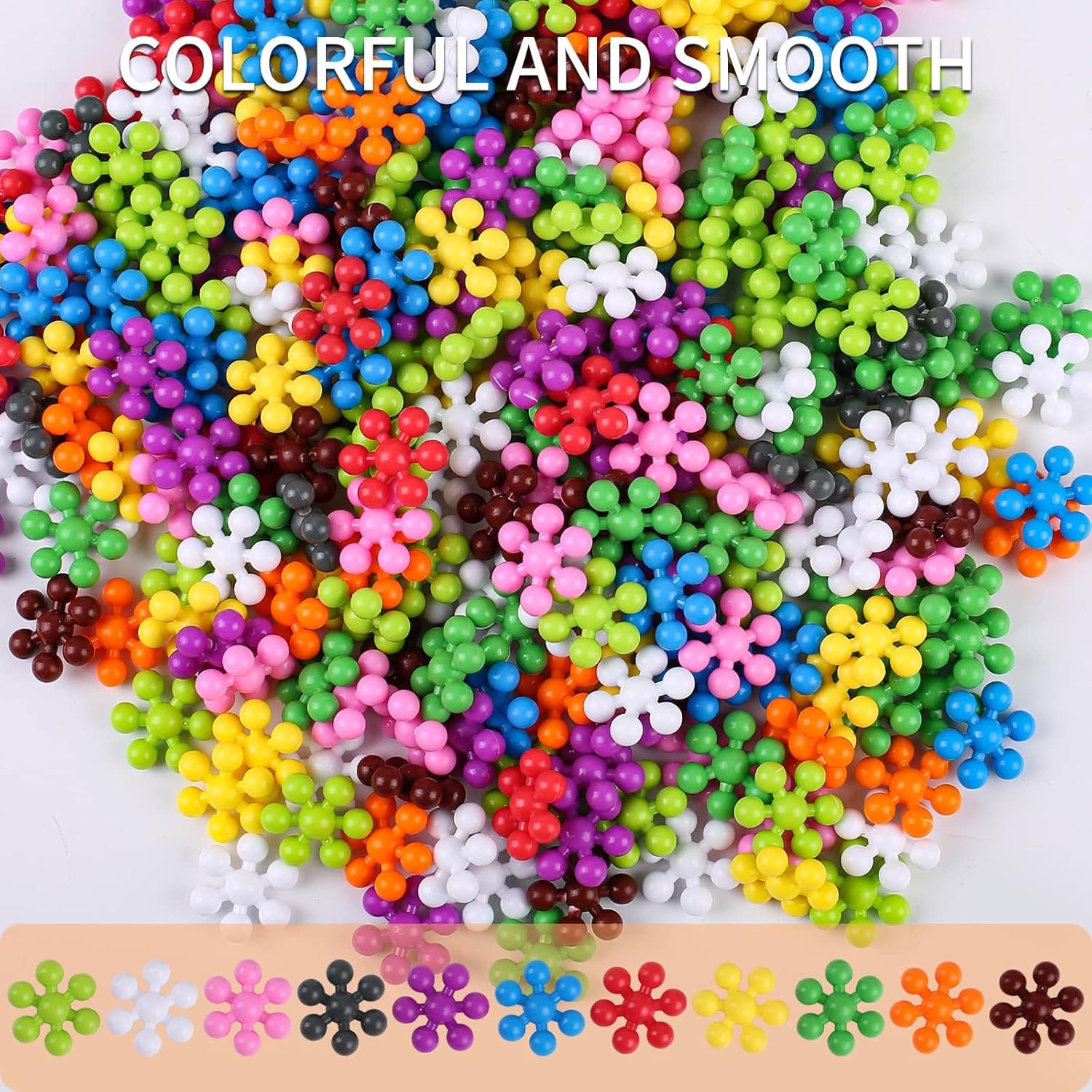 Snowflake Interlocking Building Blocks 400 pieces Container - 689 - Default Title - Odeez | Educational Toys Pakistan