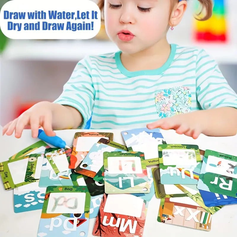 Magical Water Doodle Alphabet Painting Cards - 26 pieces - Default Title - Odeez | Educational Toys Pakistan
