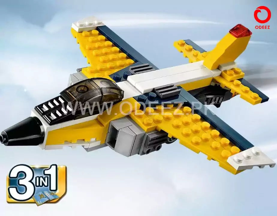Architect Airplane Model 3 - 130 Pieces - Default Title - Odeez | Educational Toys Pakistan