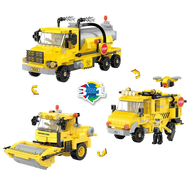 3in1 Creative Player Series Engineering Vehicle Building Blocks COGO - 354PCS