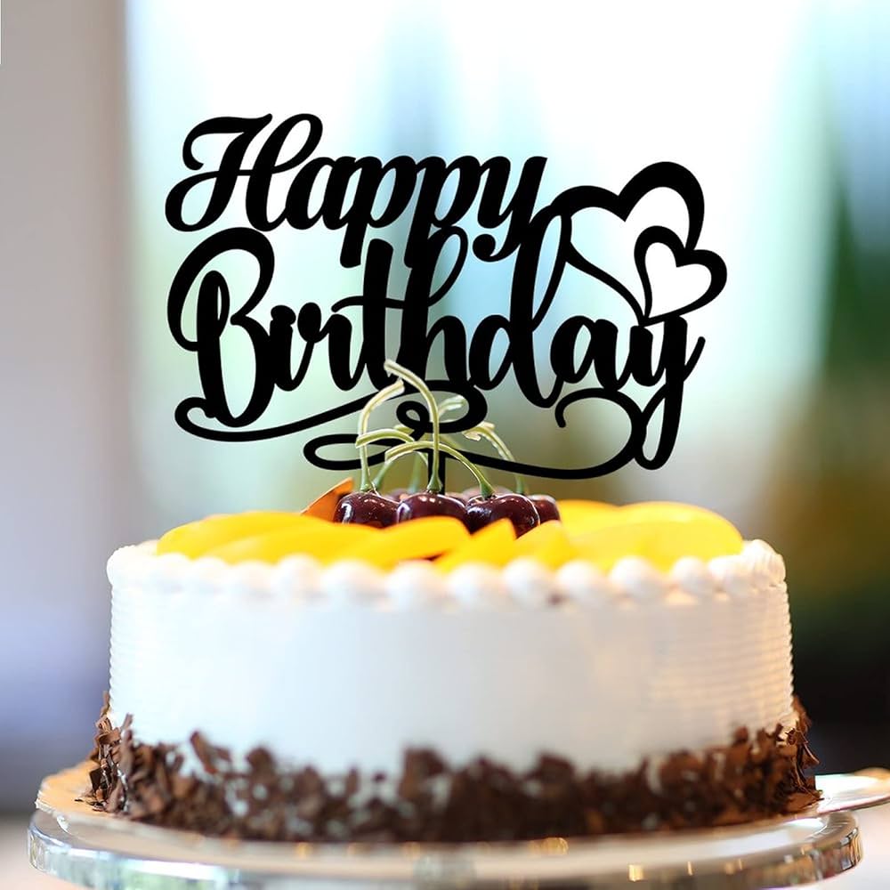 Wooden Happy Birthday Cake Topper - Default Title - Odeez | Educational Toys Pakistan