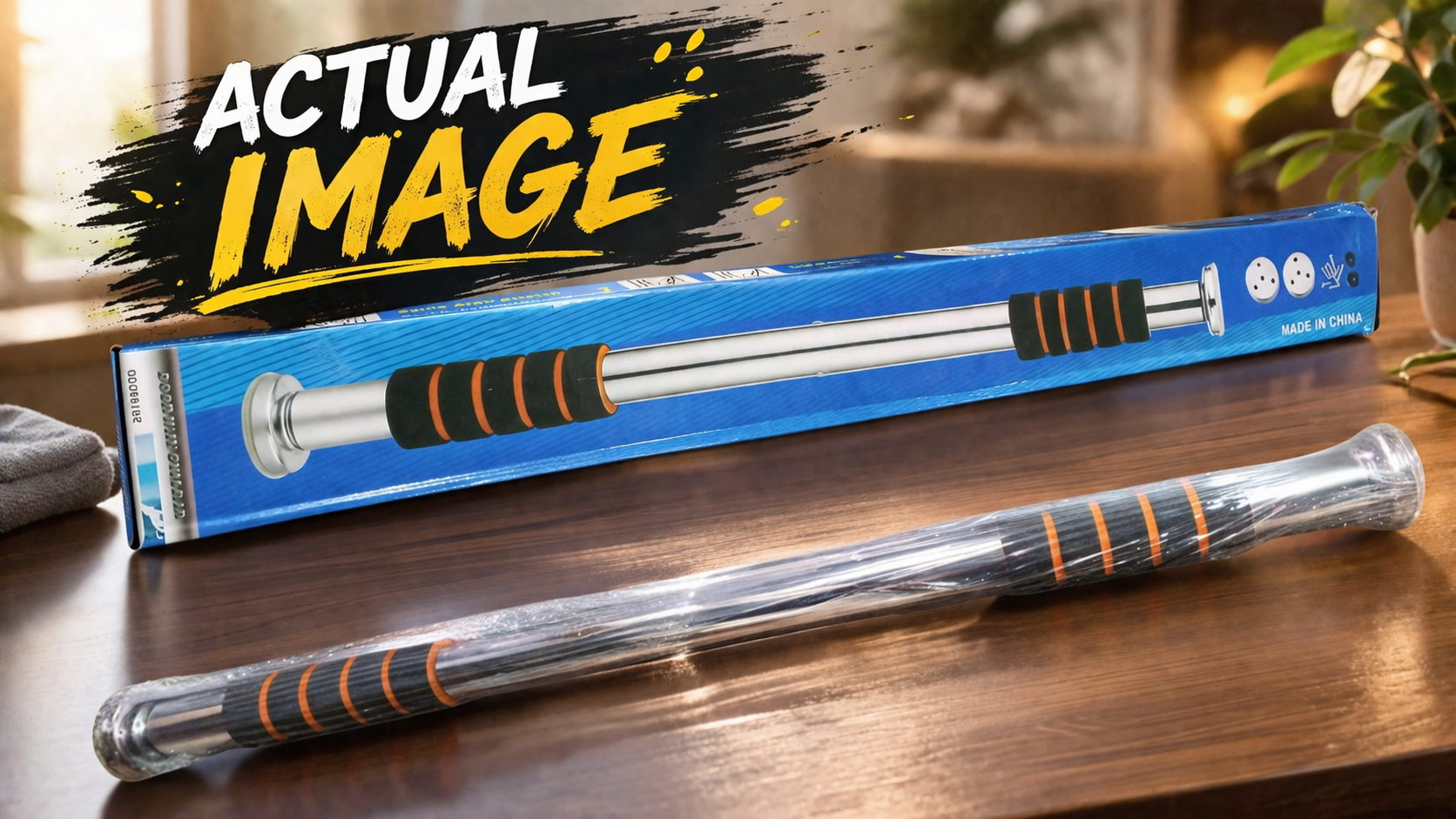 Hanging Pull-Up Door Gym Bar (Adjustable & Multi-Use) - 011