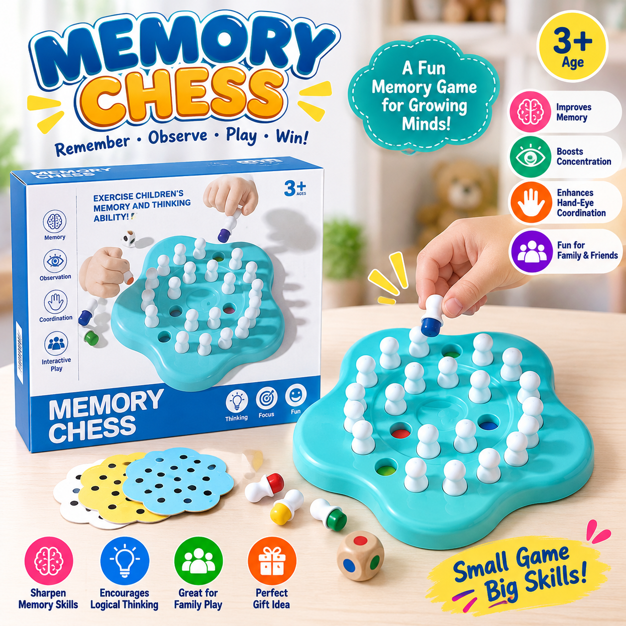 Memory Chess Mind Challenge Game - 145