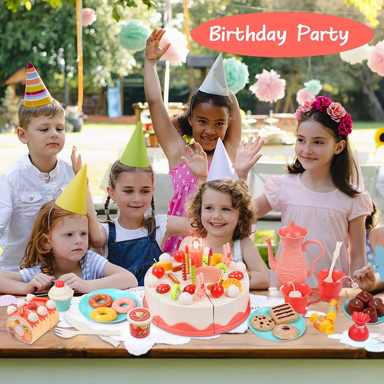 DIY Birthday Cake Party - 83 pieces - Default Title - Odeez | Educational Toys Pakistan