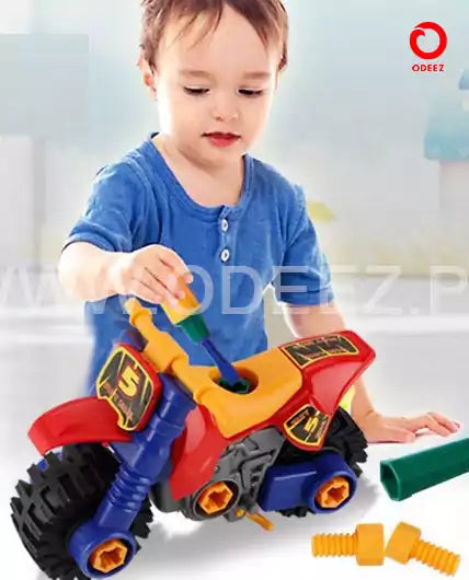 DIY Motorcycle Assembling For Toddlers - Default Title - Odeez | Educational Toys Pakistan