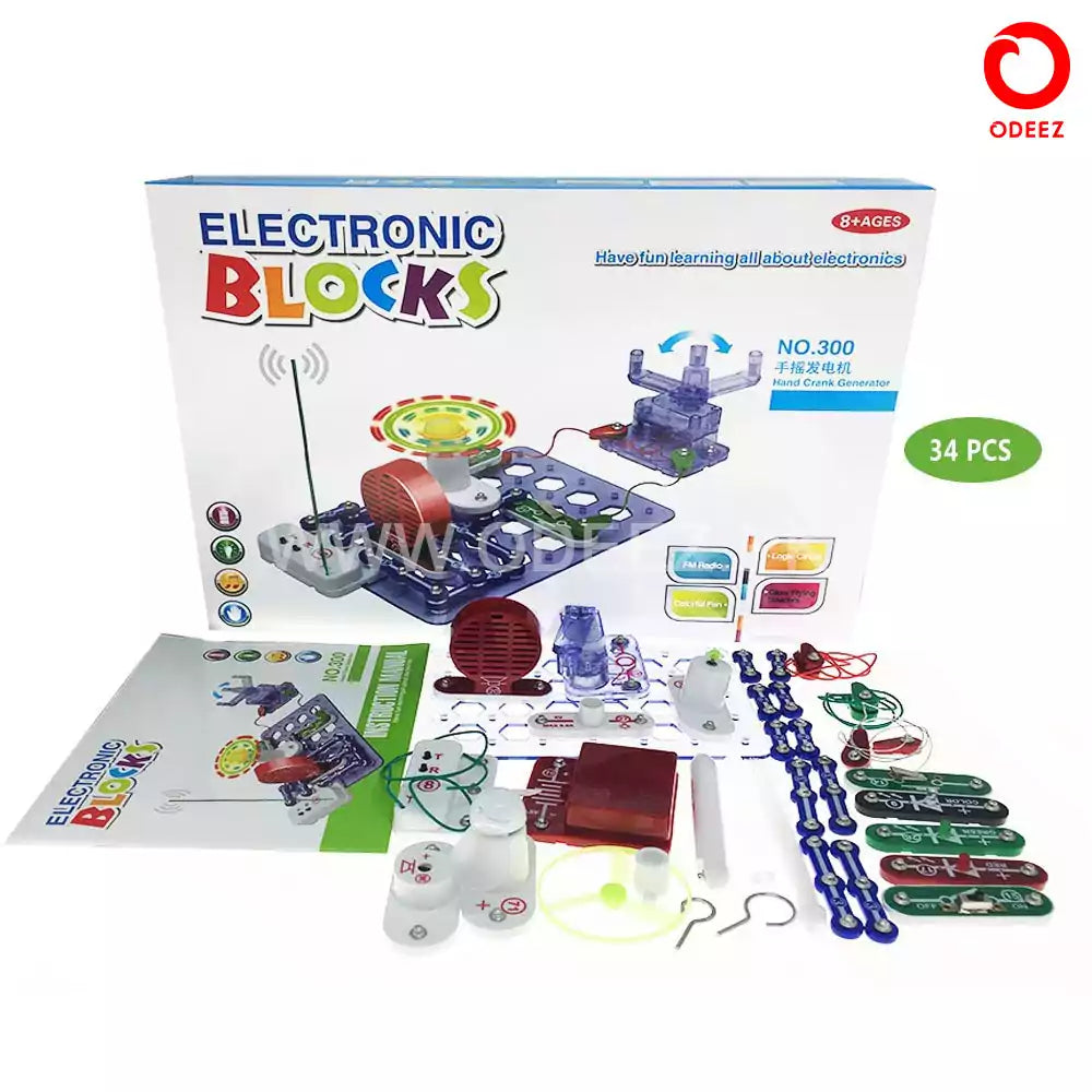 Electronic Blocks With Multiple Experiments - No. 300 - Default Title - Odeez | Educational Toys Pakistan