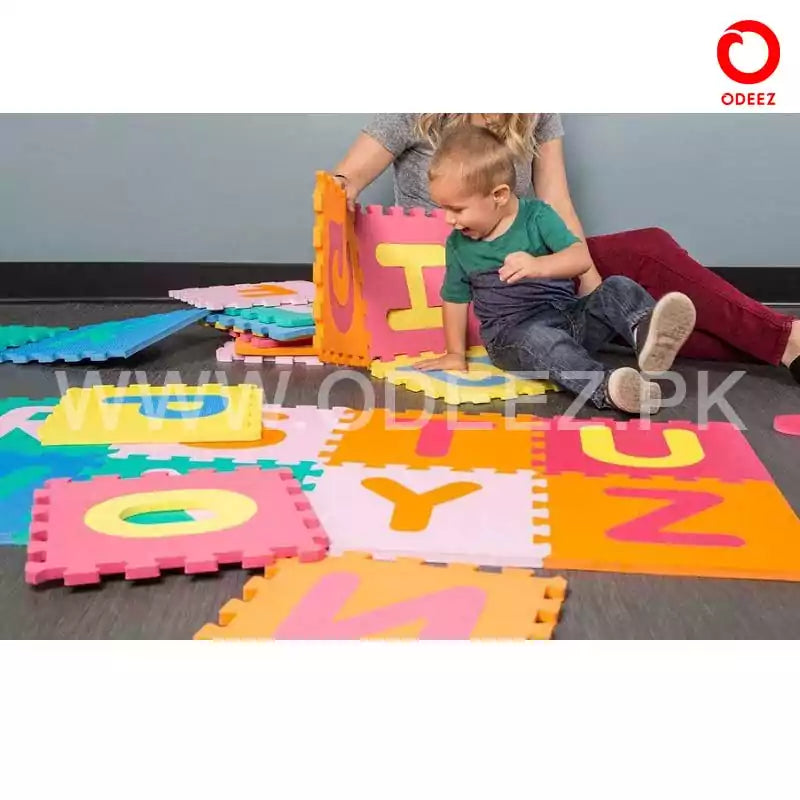 Kids Learning ABC Mat Puzzle - EVA Foamic 11" x 11" - Default Title - Odeez | Educational Toys Pakistan
