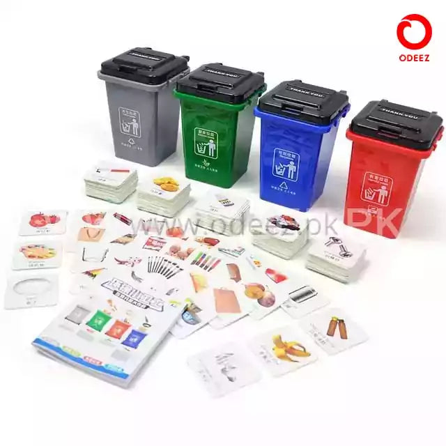 Garbage Sorting Toy - 100 Cards - Default Title - Odeez | Educational Toys Pakistan