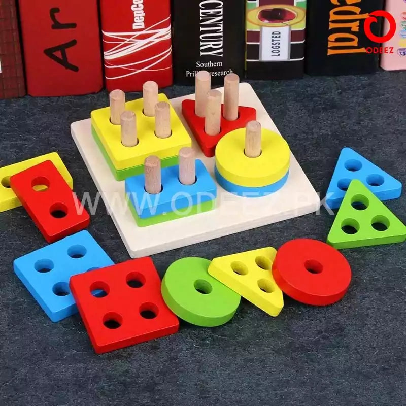 Geometrical Shapes Learning Four Columns - Default Title - Odeez | Educational Toys Pakistan