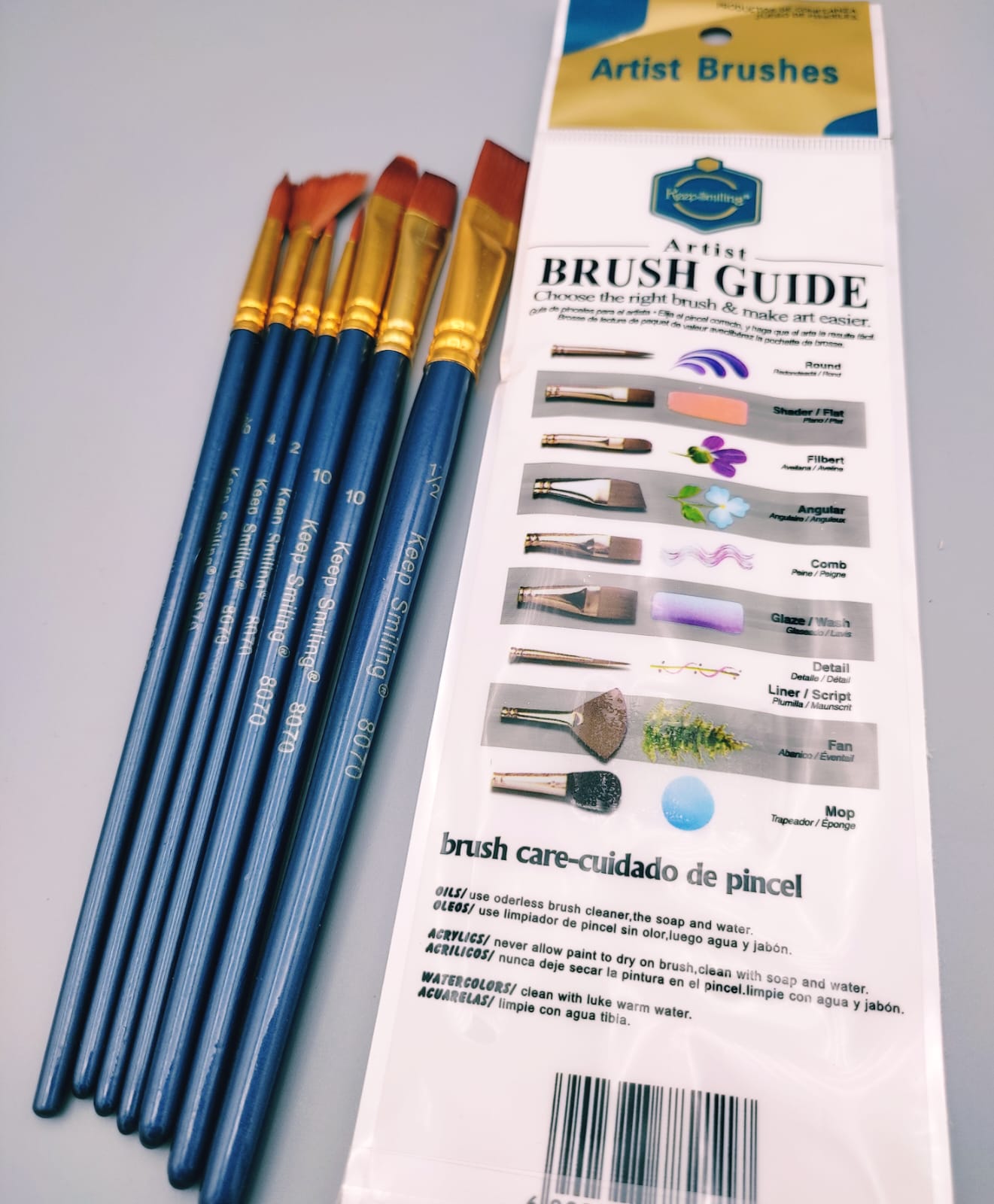 Keep Smiling Painting Art 7 Brushes - Default Title - Odeez | Educational Toys Pakistan