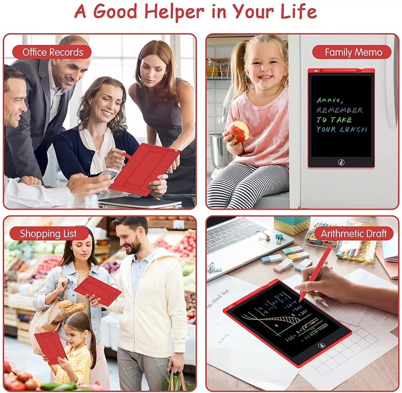 LCD Writing Activity Tablet Multicolor - 10 inches - Default Title - Odeez | Educational Toys Pakistan