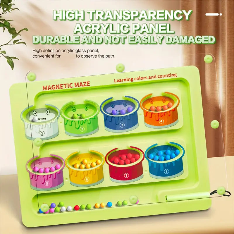 Magnetic Maze Color Sorting Board - 44A