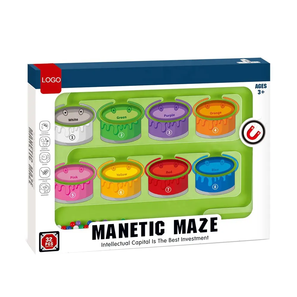 Magnetic Maze Color Sorting Board - 44A