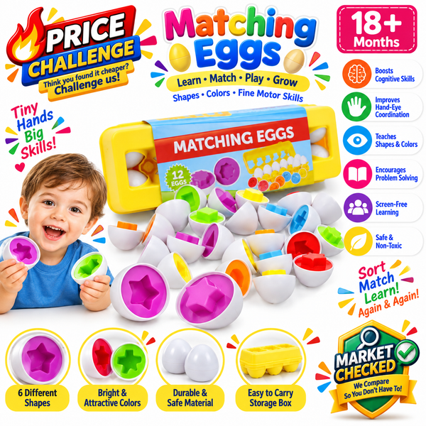 Matching Eggs 12pcs Educational Toy - 764