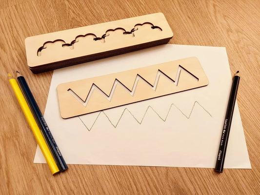 Wooden Montessori Pattern Stencil Set - 016 - Default Title - Odeez | Educational Toys Pakistan