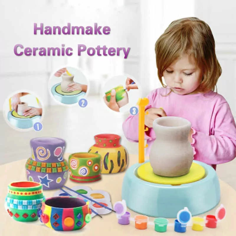 Pottery Wheel Handicraft Painting Kit - Default Title - Odeez | Educational Toys Pakistan