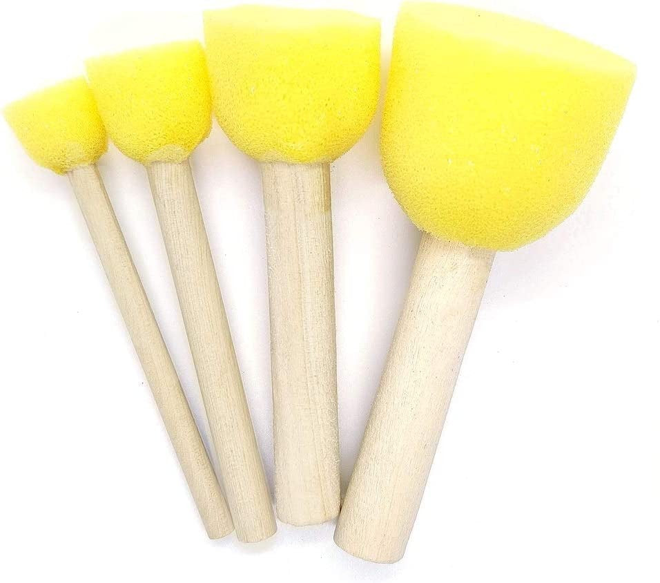 Round Sponge Drawing Stamp - 5 Pieces - Default Title - Odeez | Educational Toys Pakistan