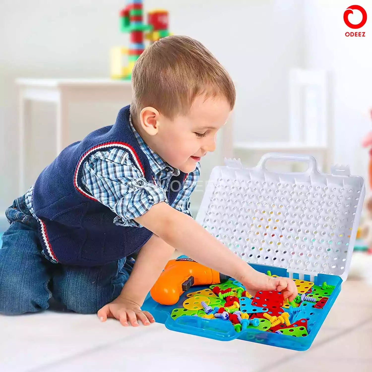 STEM Creative Design and Drill Screw Play - 106 pieces - Default Title - Odeez | Educational Toys Pakistan