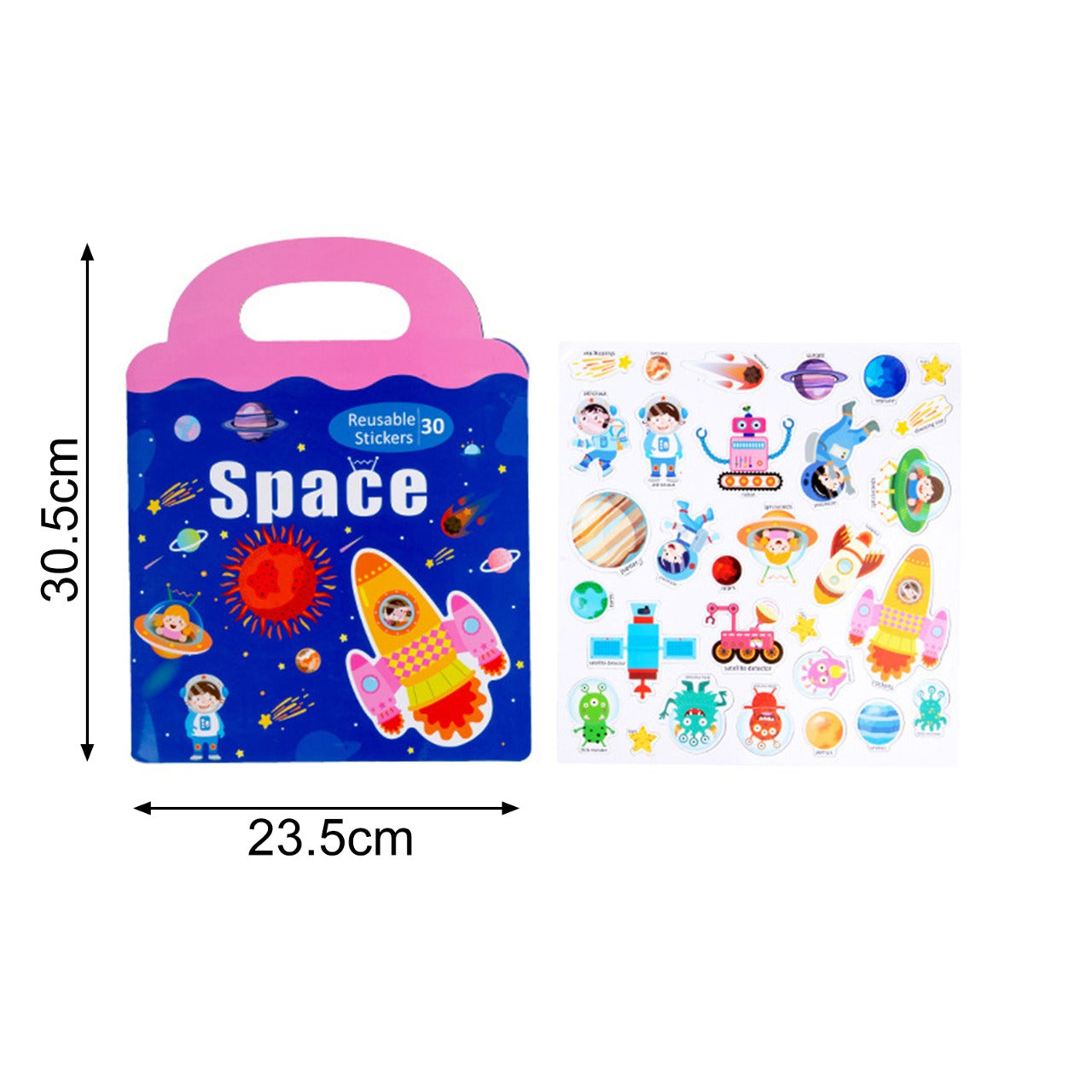 Space Thematic Magnetic Sticker Boards - 128 - Default Title - Odeez | Educational Toys Pakistan