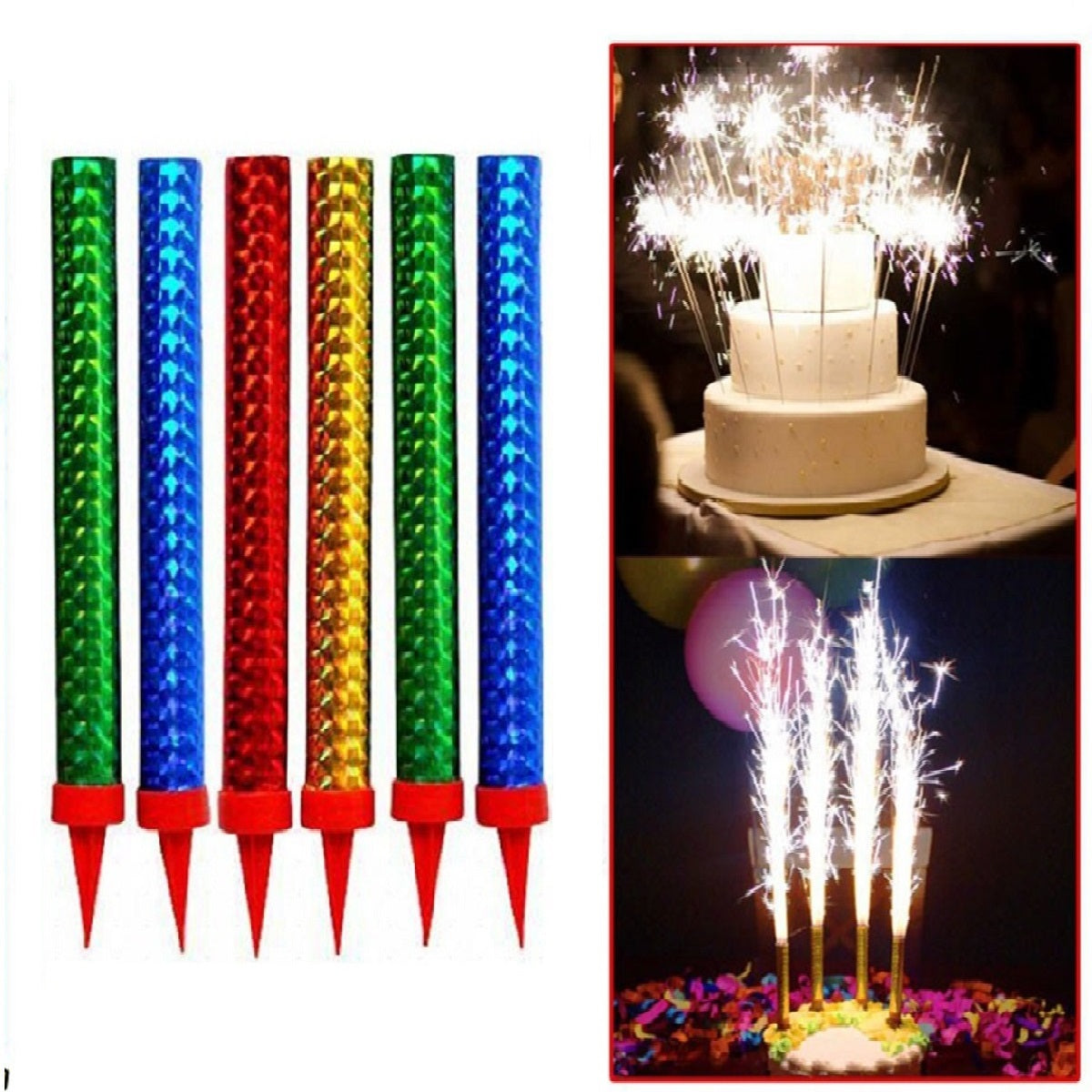 Sparkling Birthday Candles - Pack of 2 - Default Title - Odeez | Educational Toys Pakistan