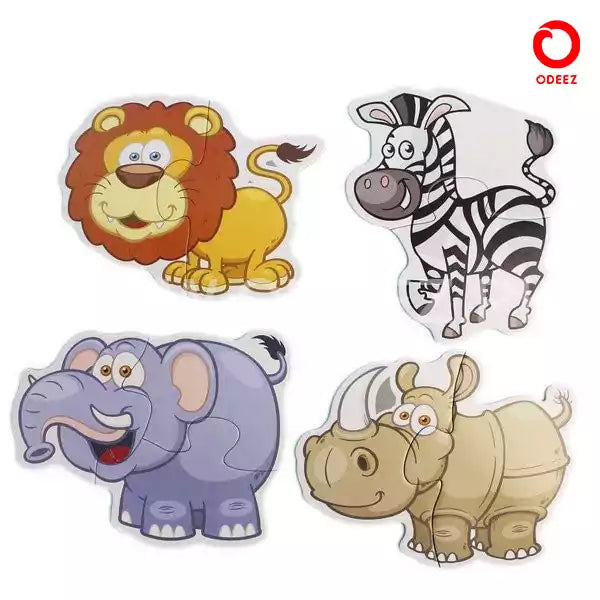 Two And Three Pieces Puzzle - Jungle - Default Title - Odeez | Educational Toys Pakistan