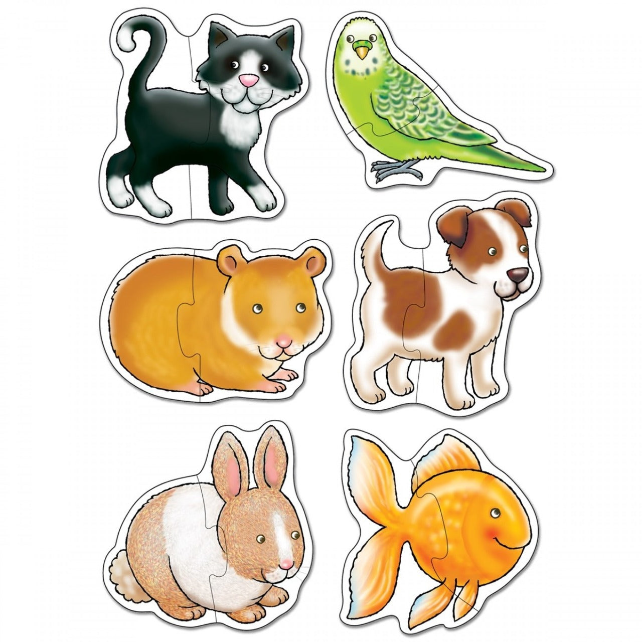 Pets Two-piece Jigsaw Puzzles - Default Title - Odeez | Educational Toys Pakistan