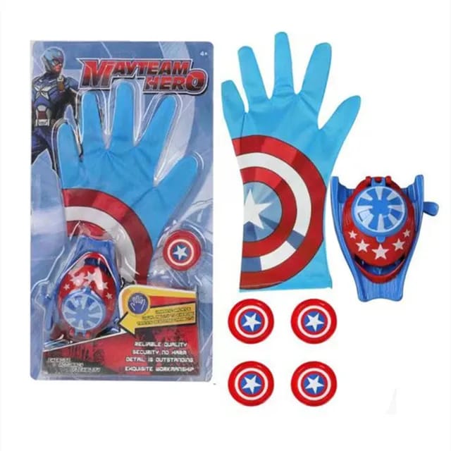 Captain America Shield Shooting Wristband Launcher Kit - 329 - Default Title - Odeez | Educational Toys Pakistan