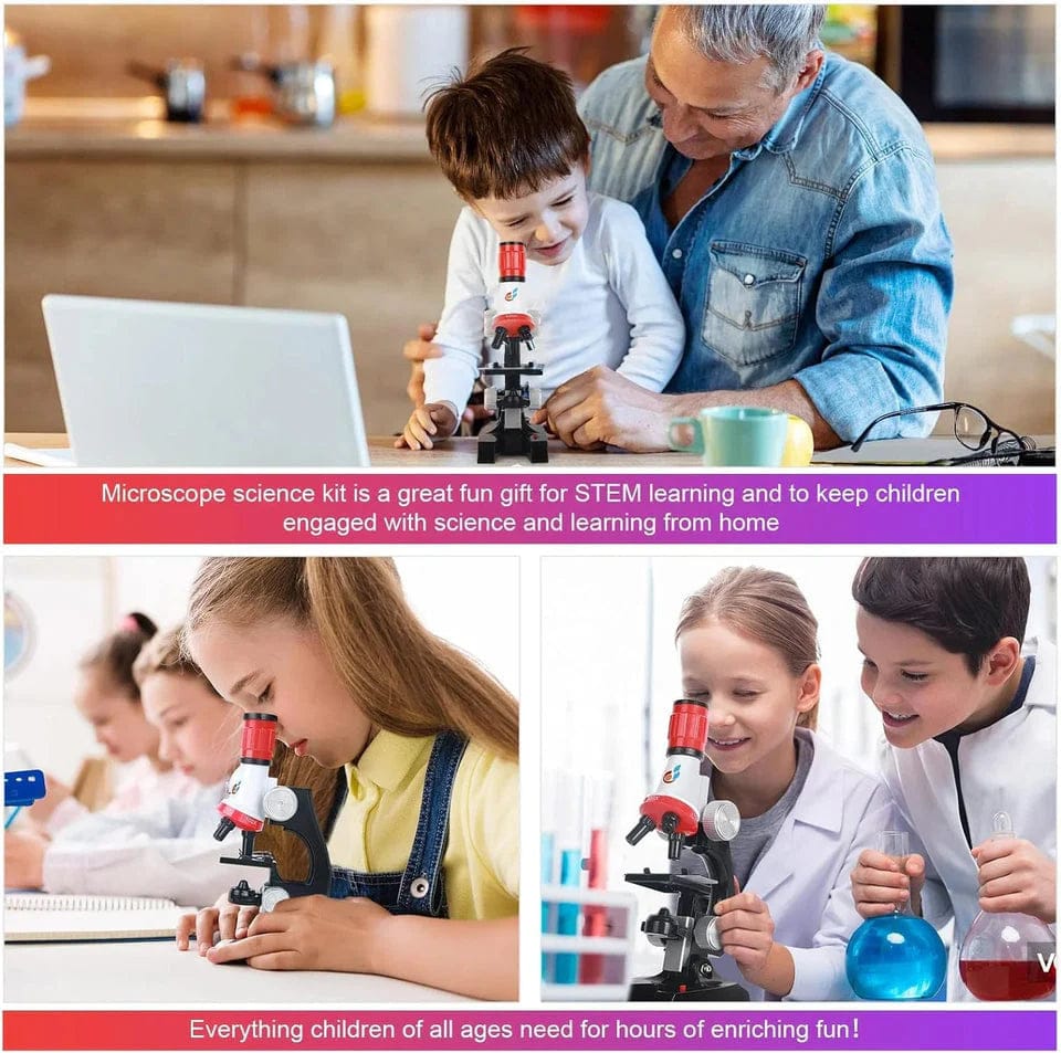 Fun & Learn Microscope for Kids 1200X - 128