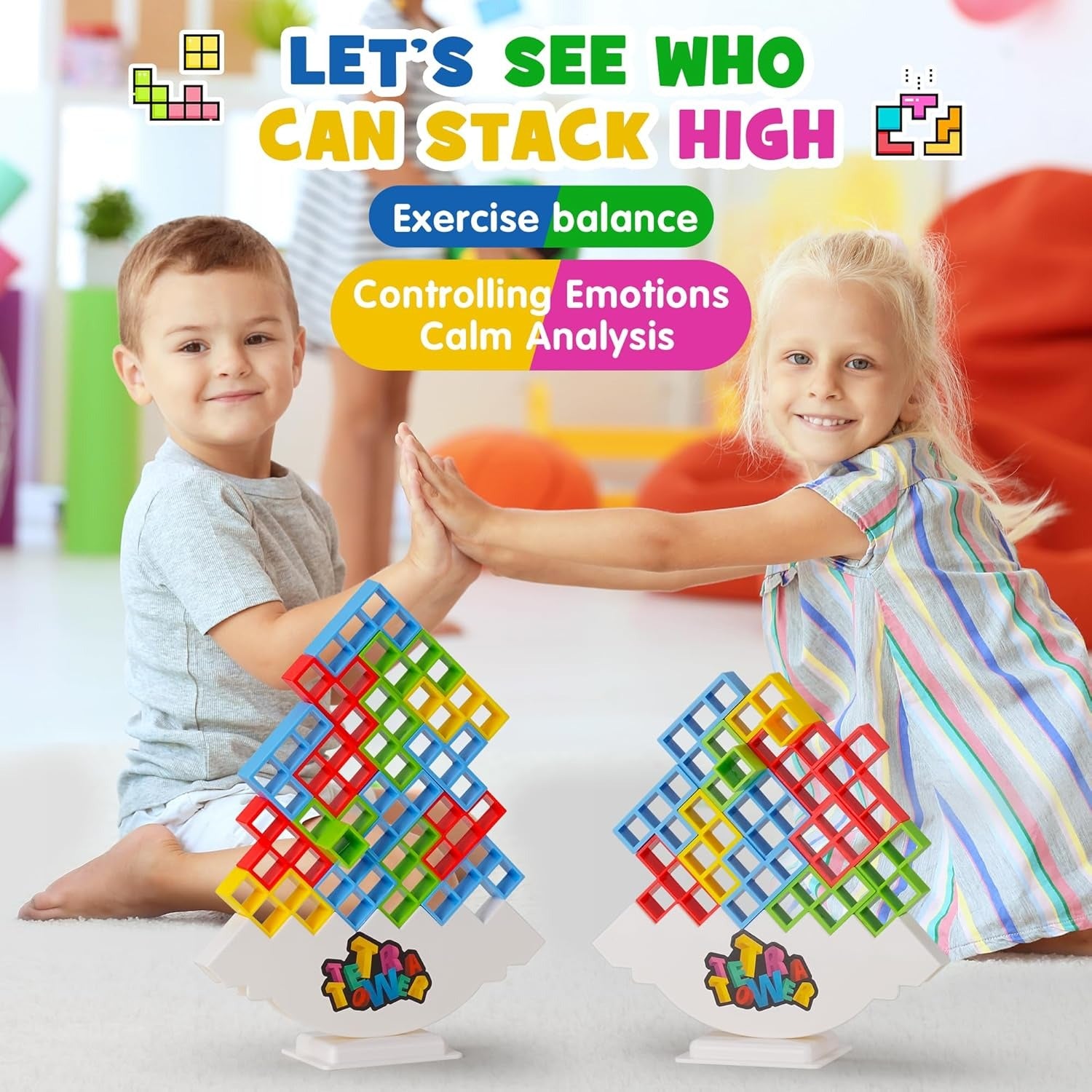 Tetra Tower Balance Stacking Blocks 16 Pieces - 224