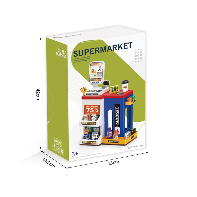 Pretend Play Realistic Shopping Fun Supermarket Set - 149