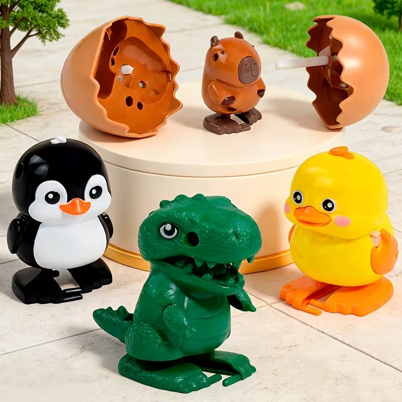 Wind-Up Pop Out Egg Toy Surprise Animal Jumping Toy - 200