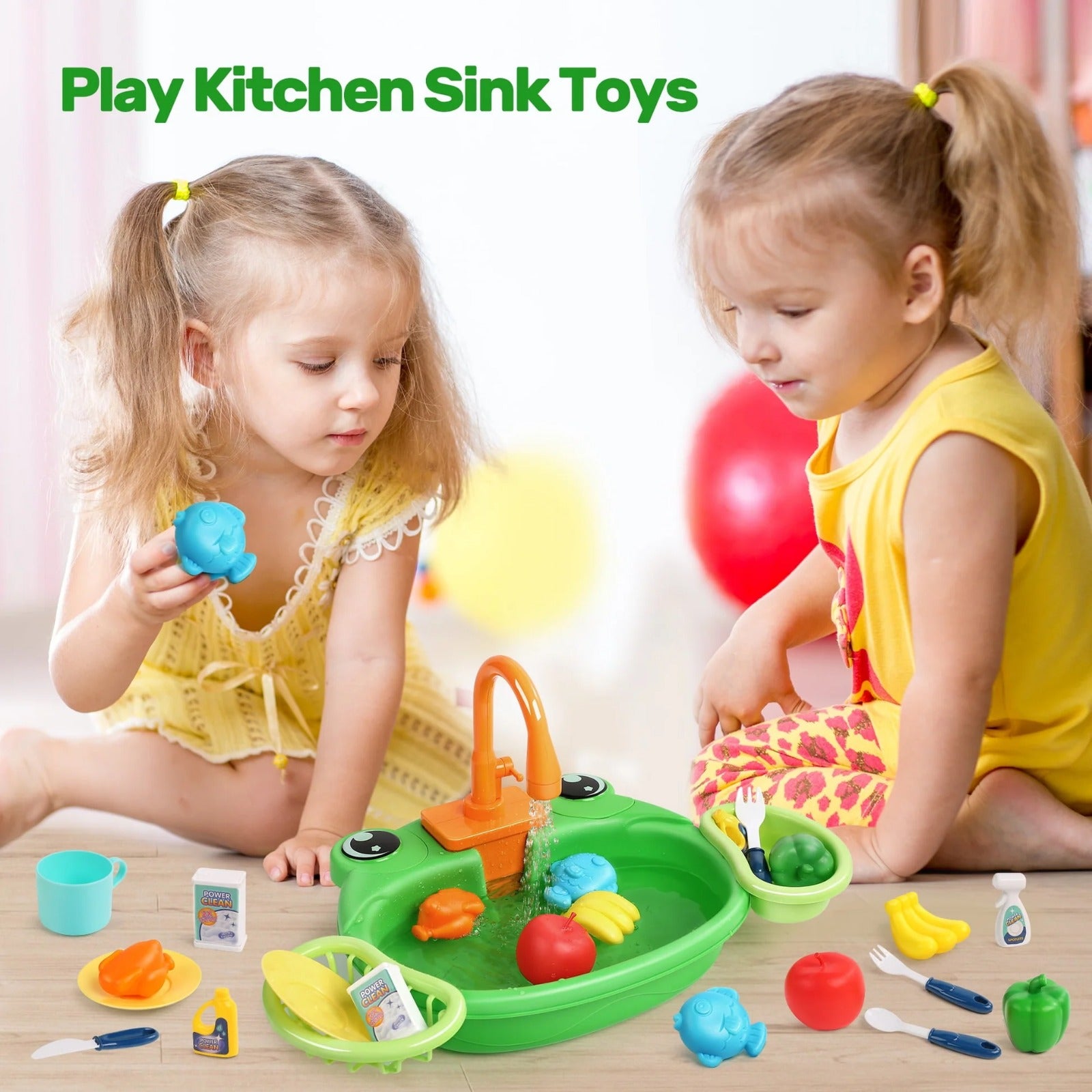 Kitchen Animal Sink Pretend Play Kit - 29B