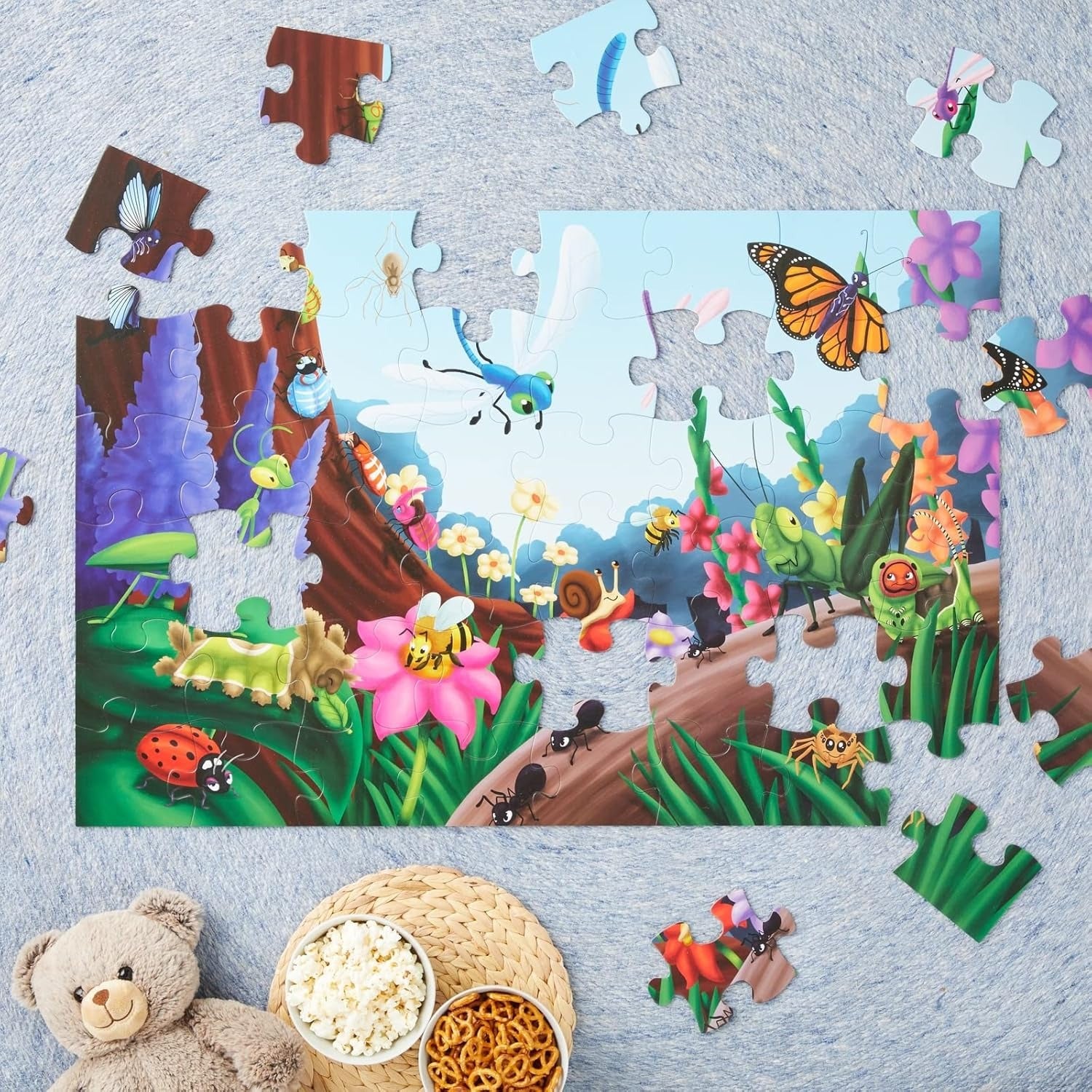 Bug and Insect Jumbo Floor Jigsaw Puzzle 48 pieces - 096