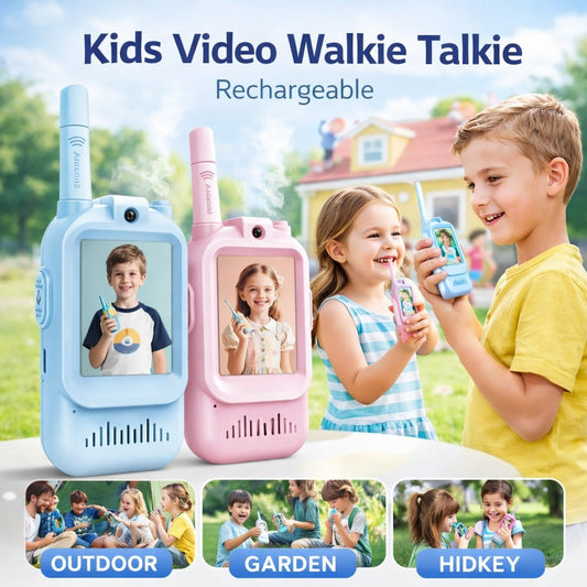 Rechargeable Video Walkie Talkie for Kids