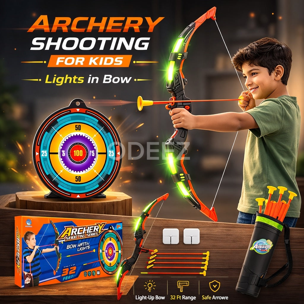 Archery Shooting Set for Kids with Bow Lights - 11A