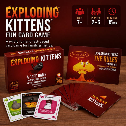 Exploding Kittens Family Card Game 2-5 Players