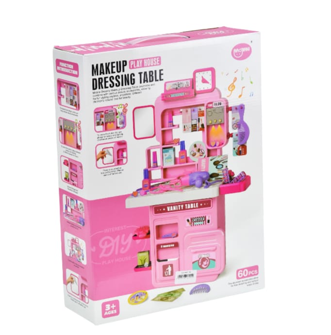 Makeup Play House Dressing Table Pretend Play 60pcs - 63A