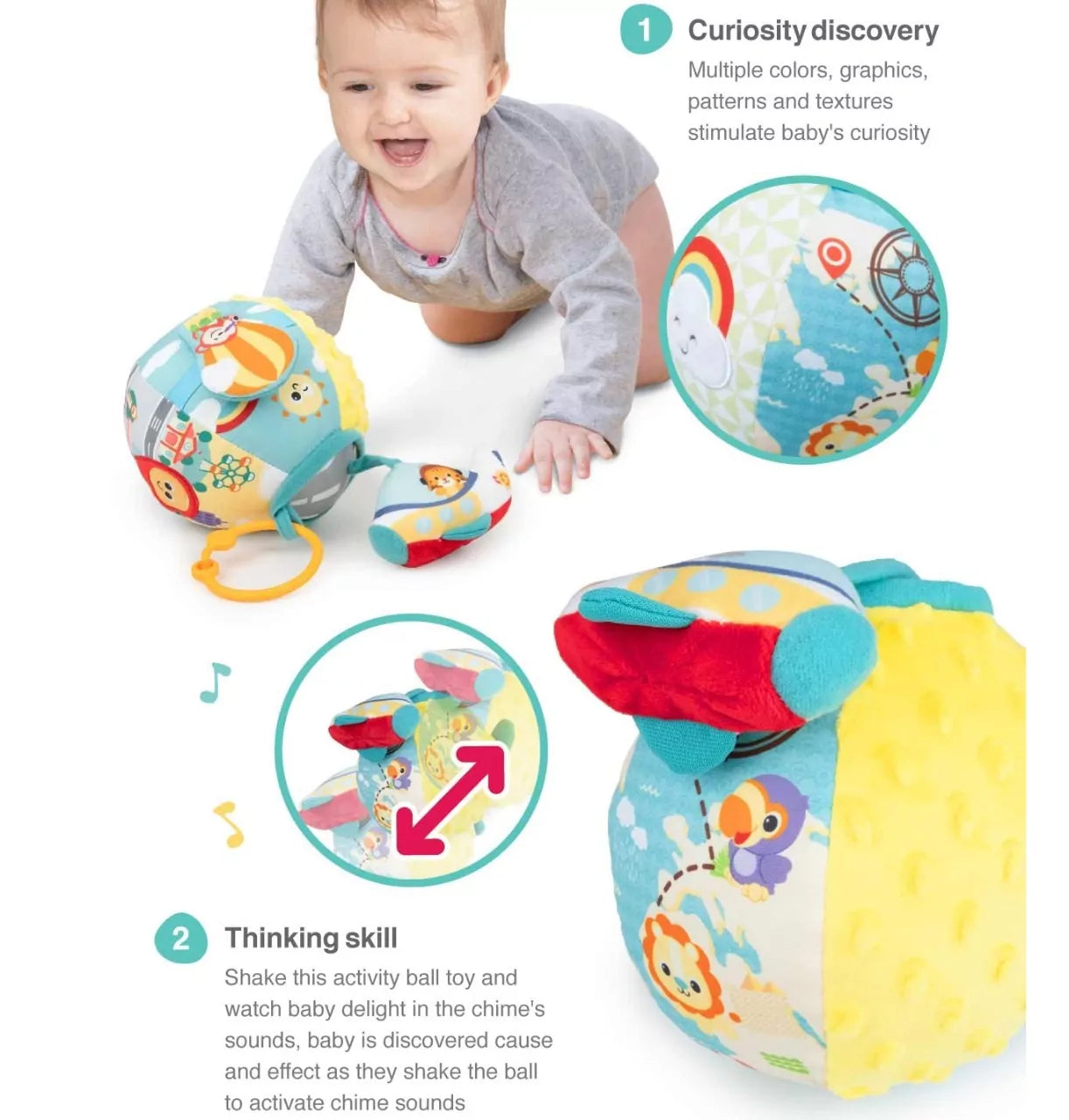 Winfun - Soft Traveler Activity Ball - Default Title - Odeez | Educational Toys Pakistan