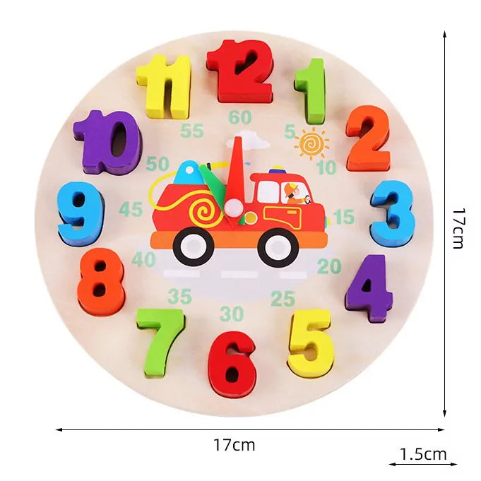 Wooden Digital Learning Clock - Default Title - Odeez | Educational Toys Pakistan