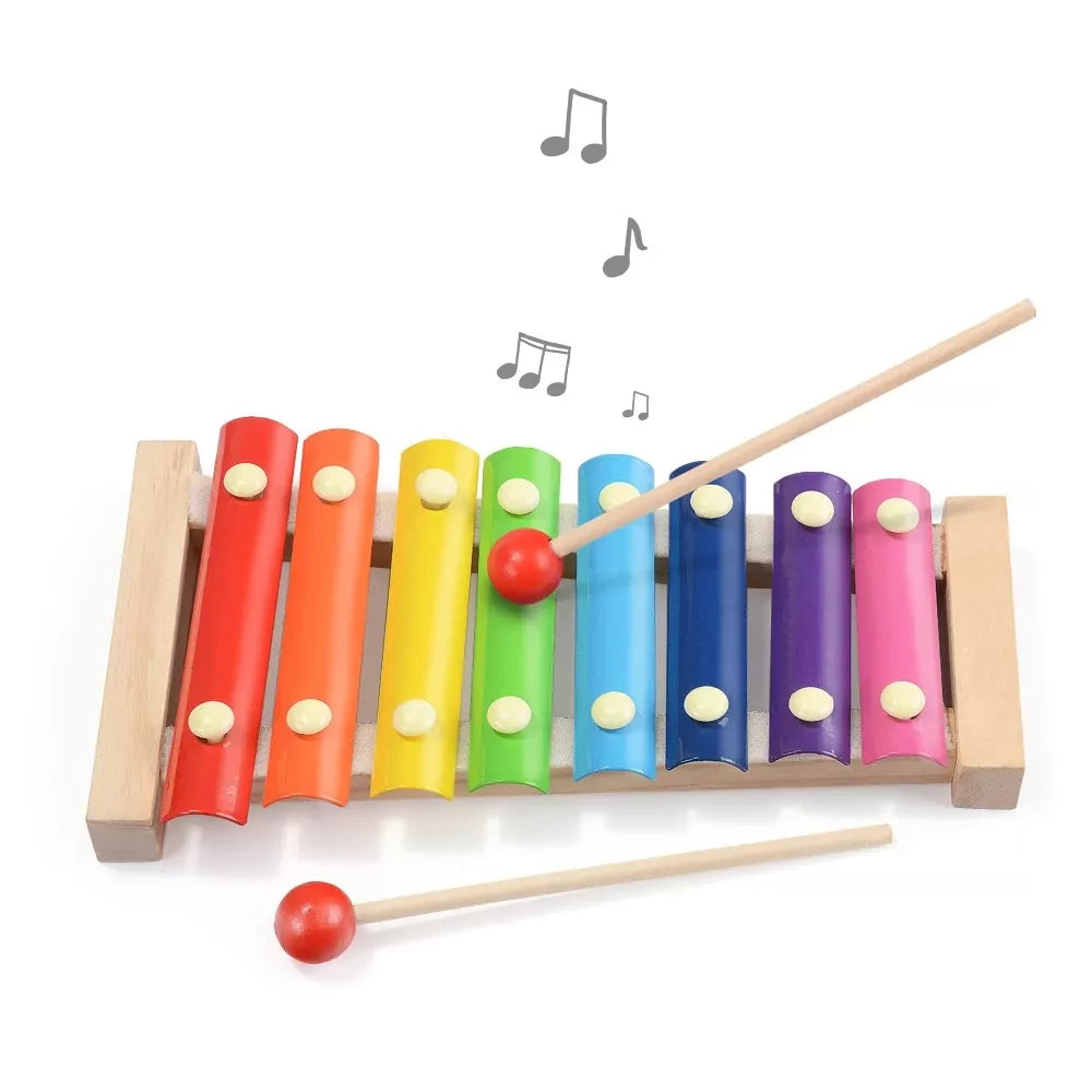 Wooden Hand Knock Xylophone - Default Title - Odeez | Educational Toys Pakistan