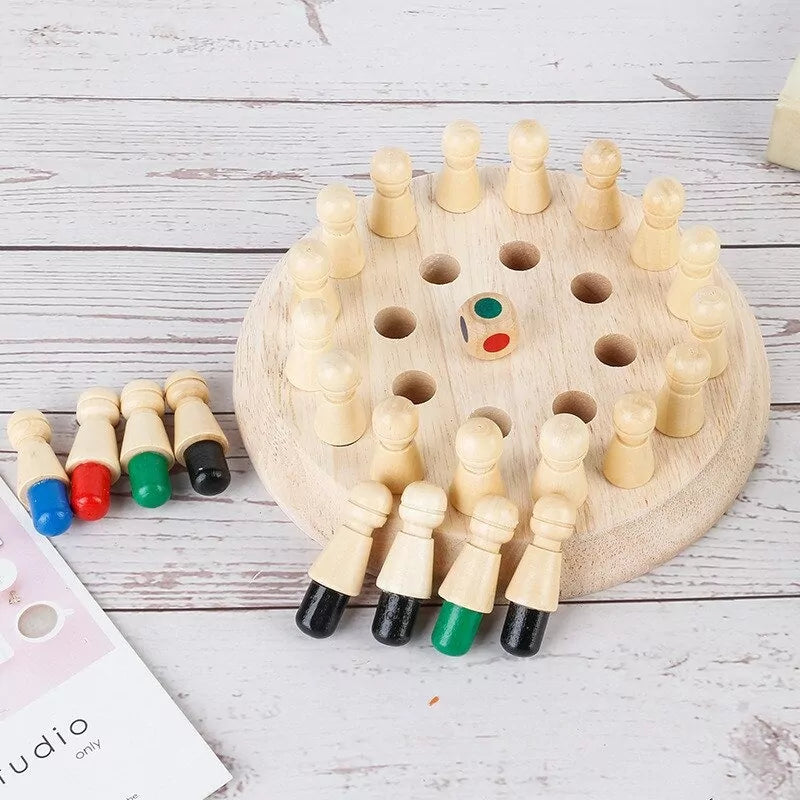 Wooden Memory Match Sticks Family Game - Default Title - Odeez | Educational Toys Pakistan