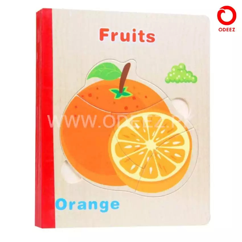 Wooden Puzzle Book for Kids - Random Character - Default Title - Odeez | Educational Toys Pakistan