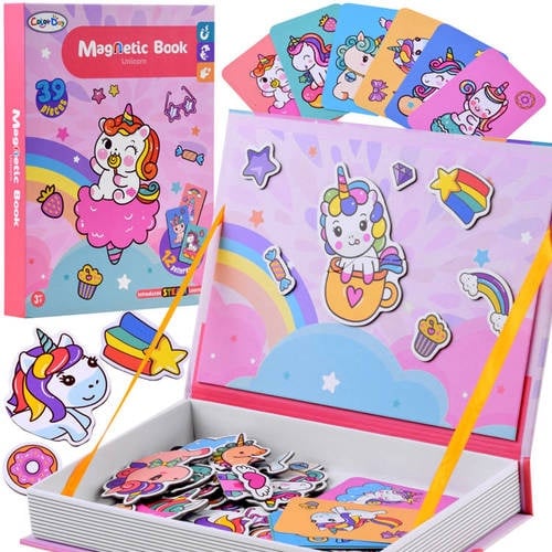STEAM Color Day Magnetic Book Unicorn 39 pieces - 007