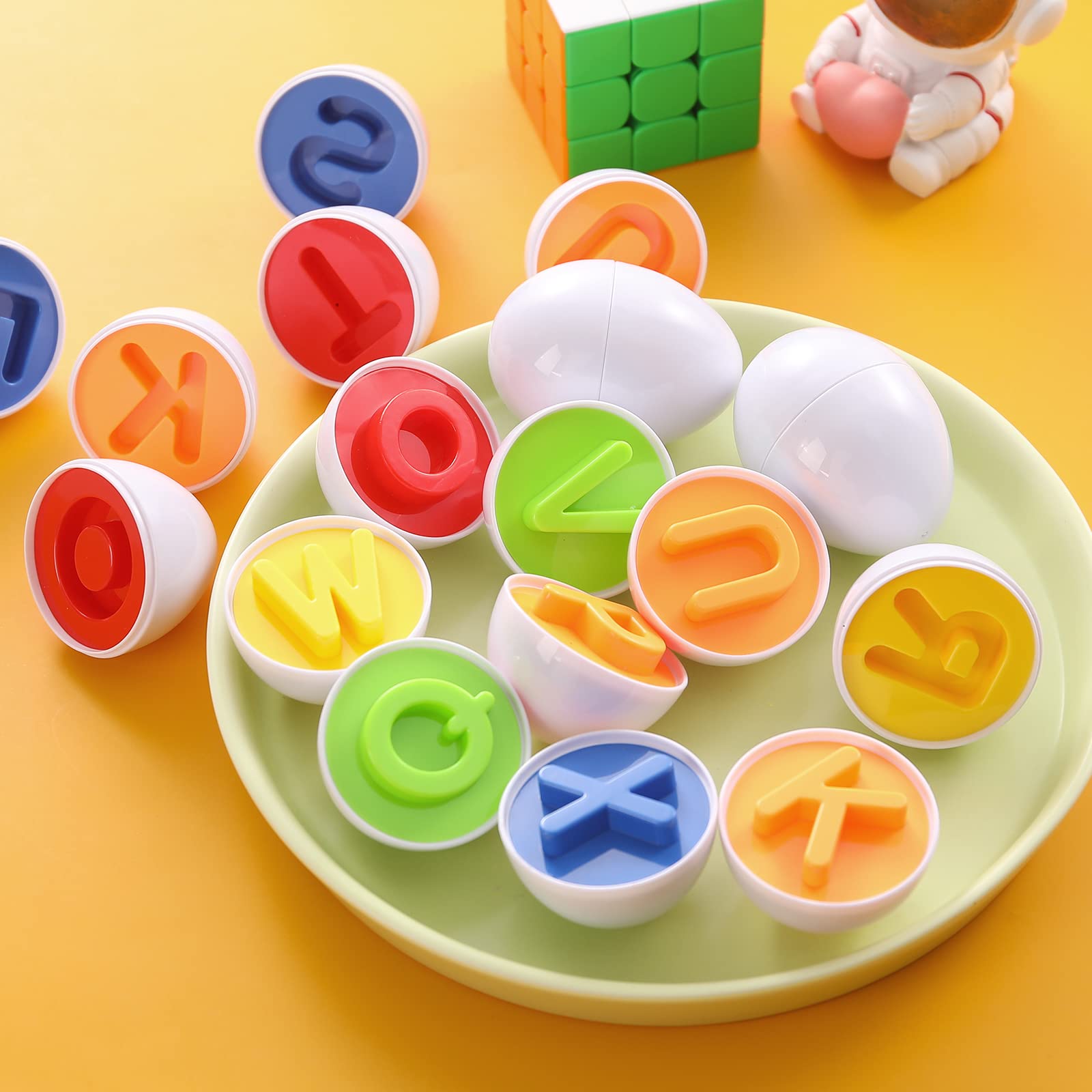 Matching Eggs Color Recognition and Alphabet 26 Pieces