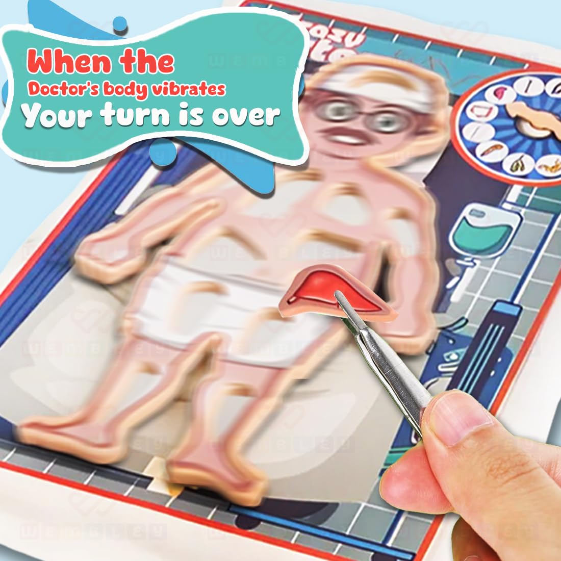 Electronic Crazy Doctor Human Body Organ Surgery Operation Kit - 953